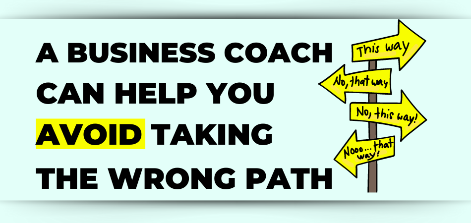 a spiritual business coach can help you avoid taking the wrong path, quote by Timi Orosz, spiritual business mentor